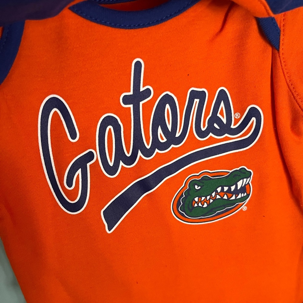 3 Florida Gator onesies size 3/6 months new with tags